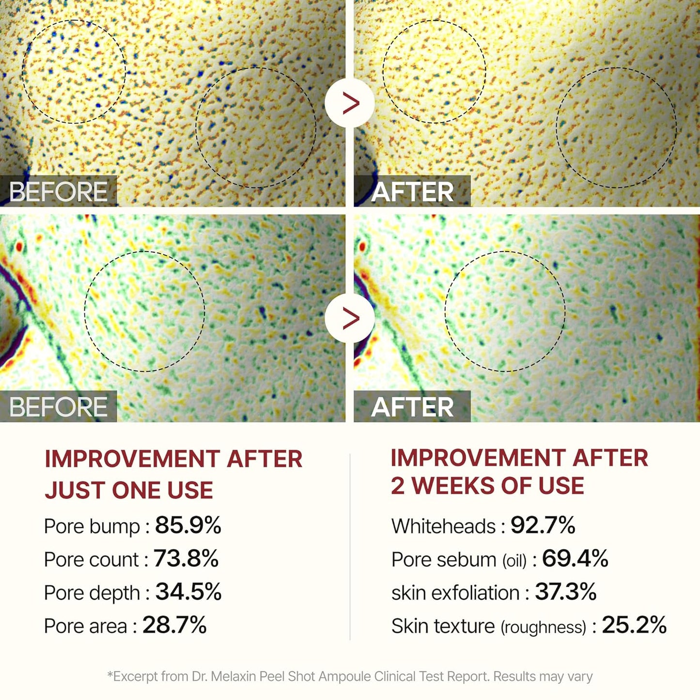 Dr.Melaxin Peel Shot Glow White and Black Rice Ampoule Duo